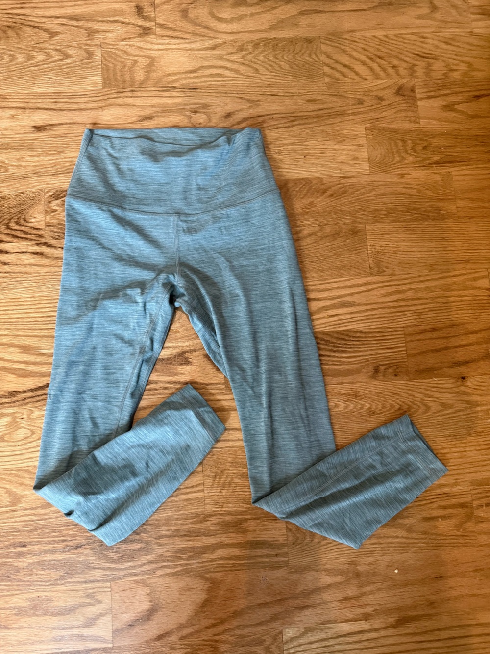 lululemon athletica Heathered Light Blue/Gray High-Rise Leggings
